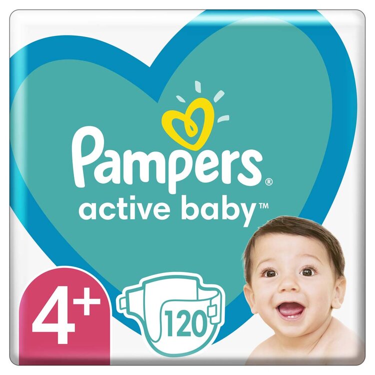 Pampers Active Baby 4 Megapack 10-15 kg 120 ks