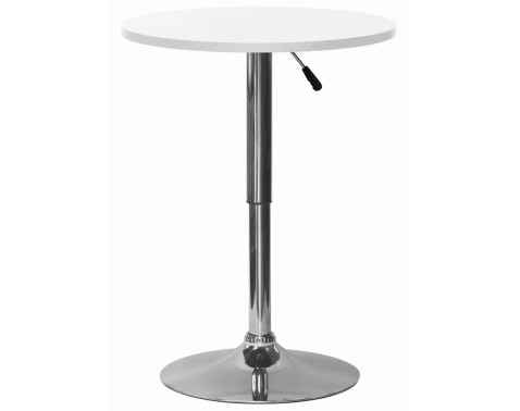 Okrúhly barový stôl Laurent 60 cm  biely 