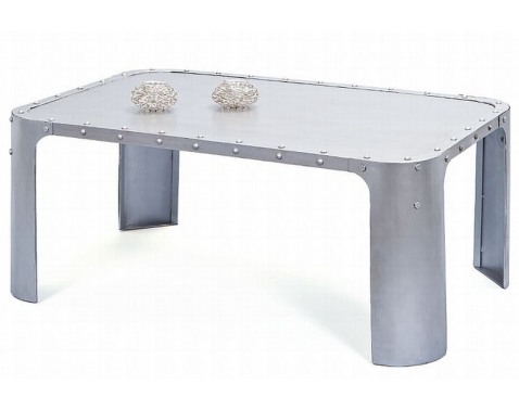 Konferenčný stolík Gormur  šedý vintage povrch 