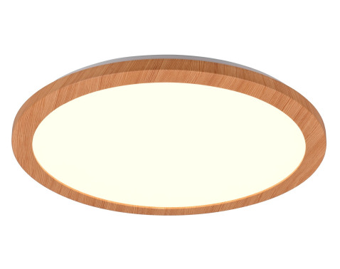 Stropné LED osvetlenie Camillus 40 cm  okrúhle  imitácia dreva 