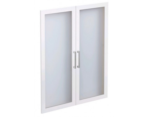 Sada sklenených dverí (2 ks) Calvia  biela 