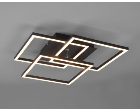 Stropné nástenné LED osvetlenie Mobile  čierna matná  hranaté 