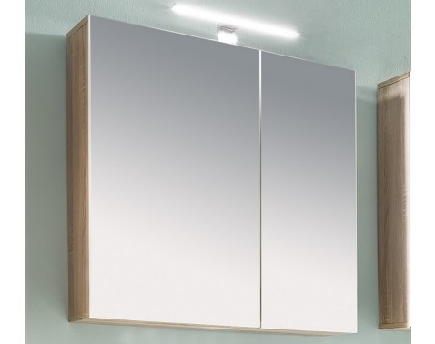 Kúpeľňová skrinka so zrkadlom Porto  dub sonoma 