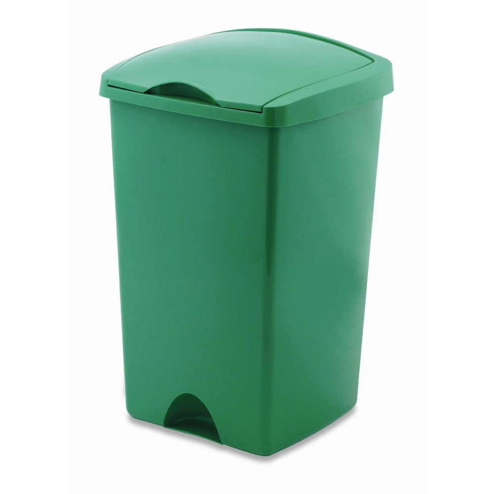 Zelený odpadkový kôš s vekom Addis Lift 50 l