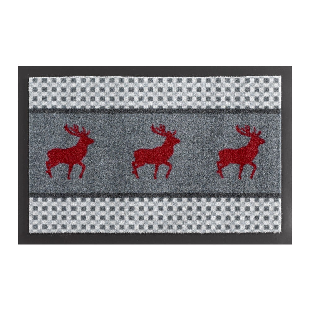 Sivá rohožka Hanse Home Deer 40 × 60 cm