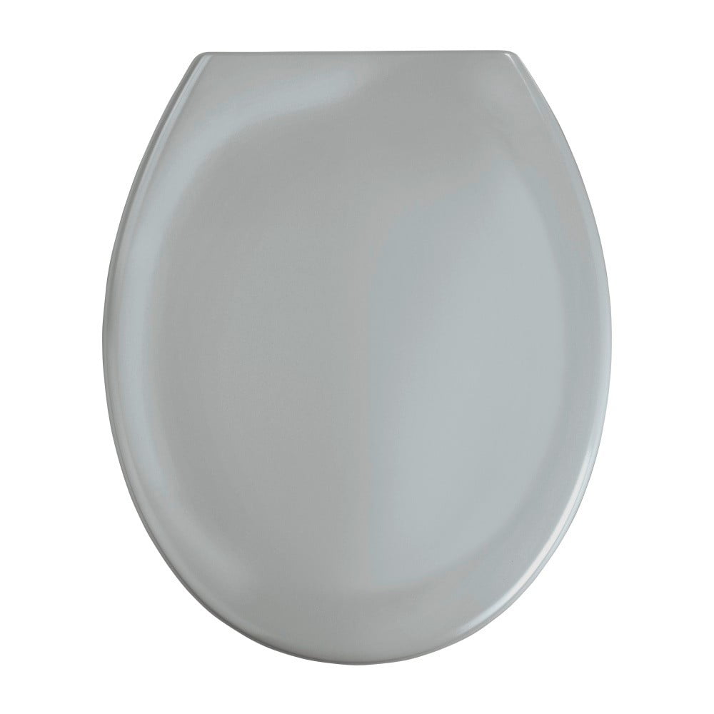 Svetlosivé WC sedadlo s jednoduchým zatváraním Wenko Premium Ottana 452 x 376 cm