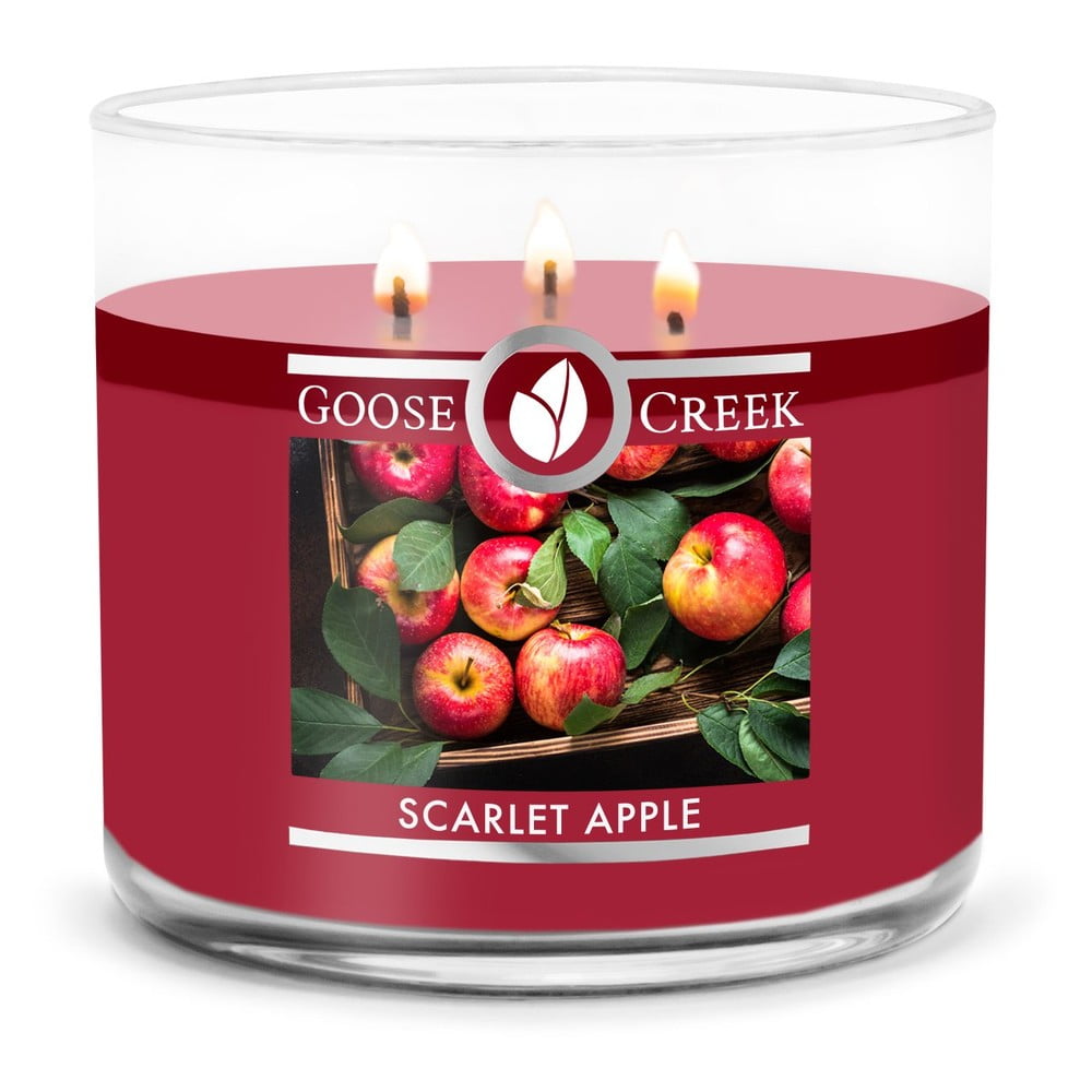 Vonná sviečka Goose Creek Scarlet Apple doba horenia 35 h