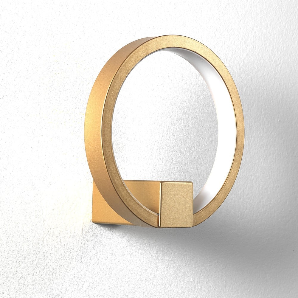 Nástenné svietidlo v zlatej farbe Tomasucci Ring ø 15 cm