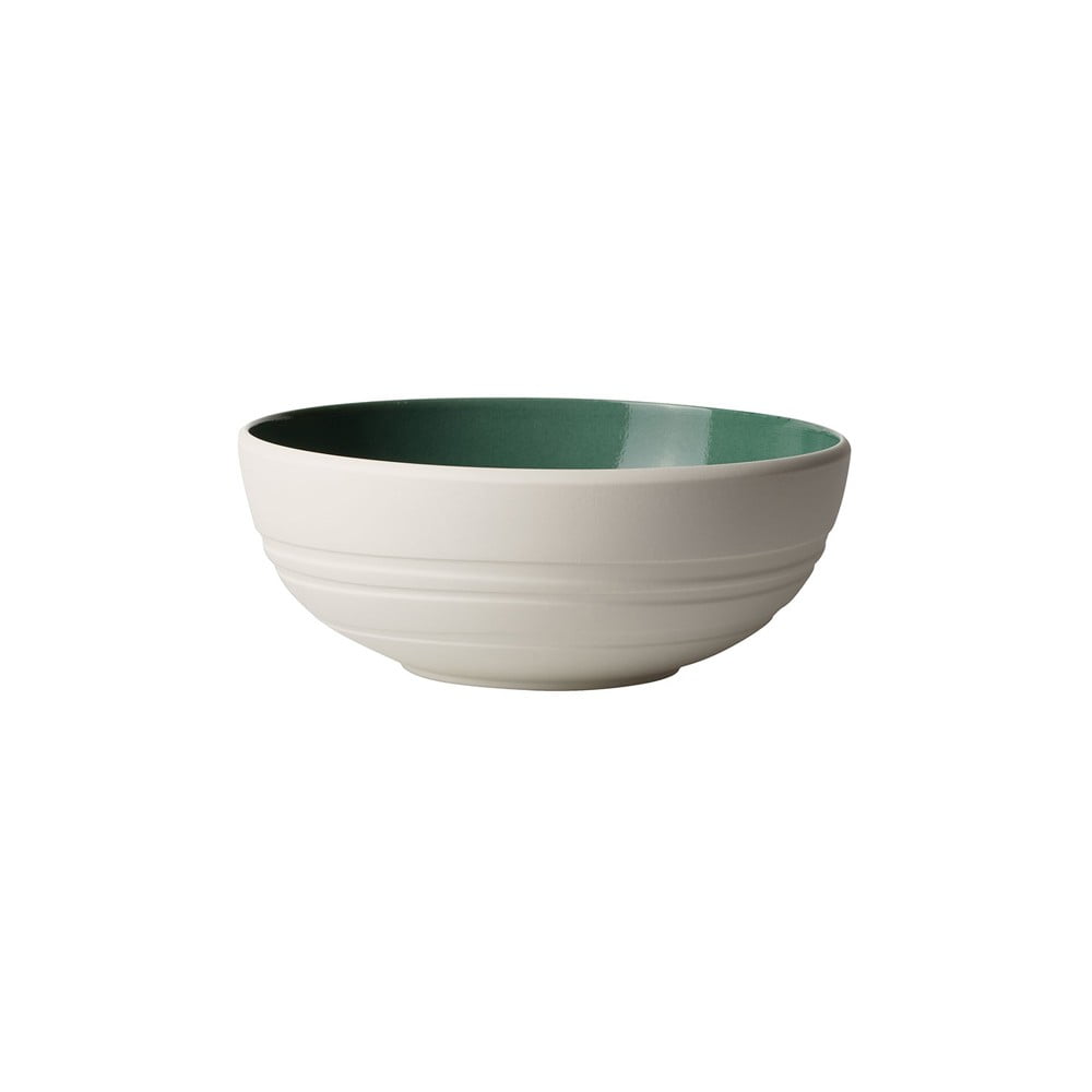 Bielo-zelená porcelánová miska Villeroy  Boch Leaf 850 ml