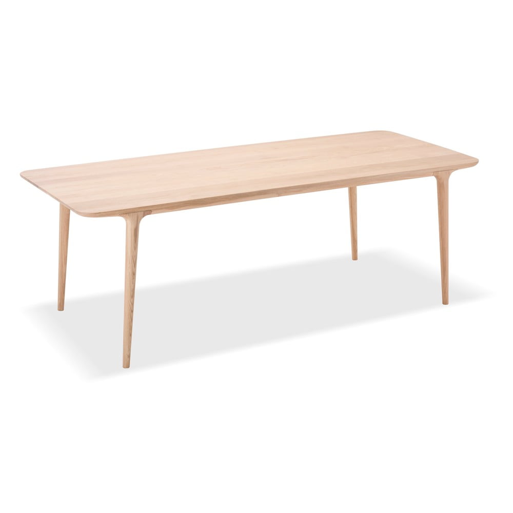 Jedálenský stôl z masívneho dubového dreva Gazzda Fawn 220 × 90 cm