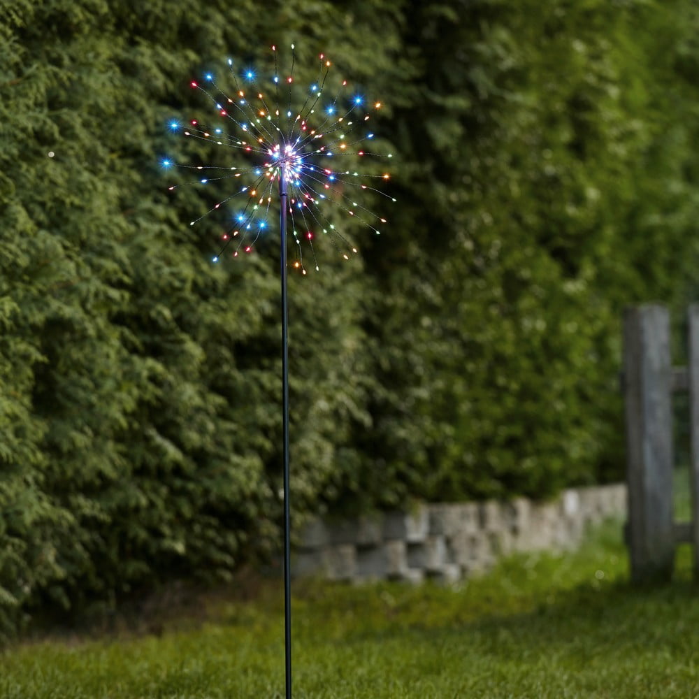 Vonkajšia zapichovatelná svetelná dekorácia Star Trading Outdoor Firework Rumio výška 110 cm