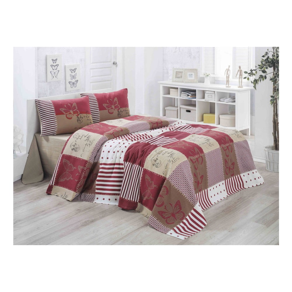 Ľahká bavlnená prikrývka cez posteľ Victoria Butterfly 140 × 200 cm