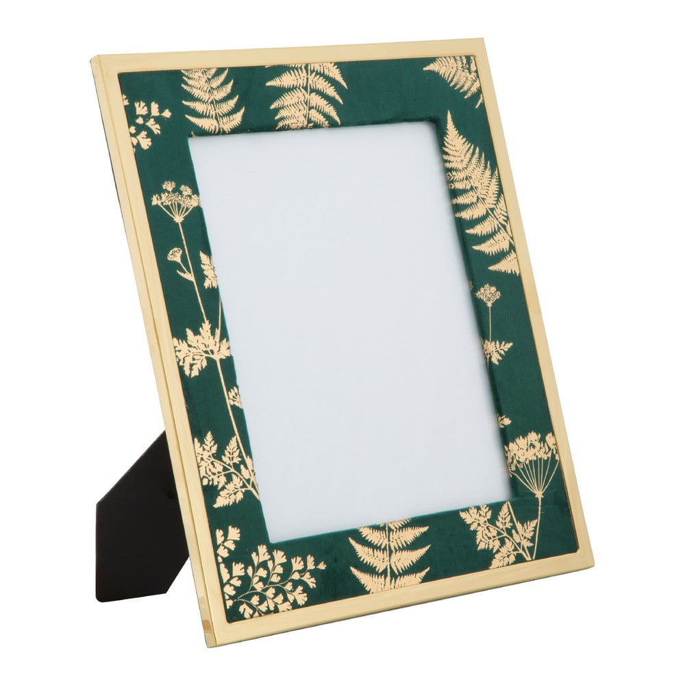 Zeleno-zlatý stolový fotorámik Mauro Ferretti Glam 20 × 25 cm