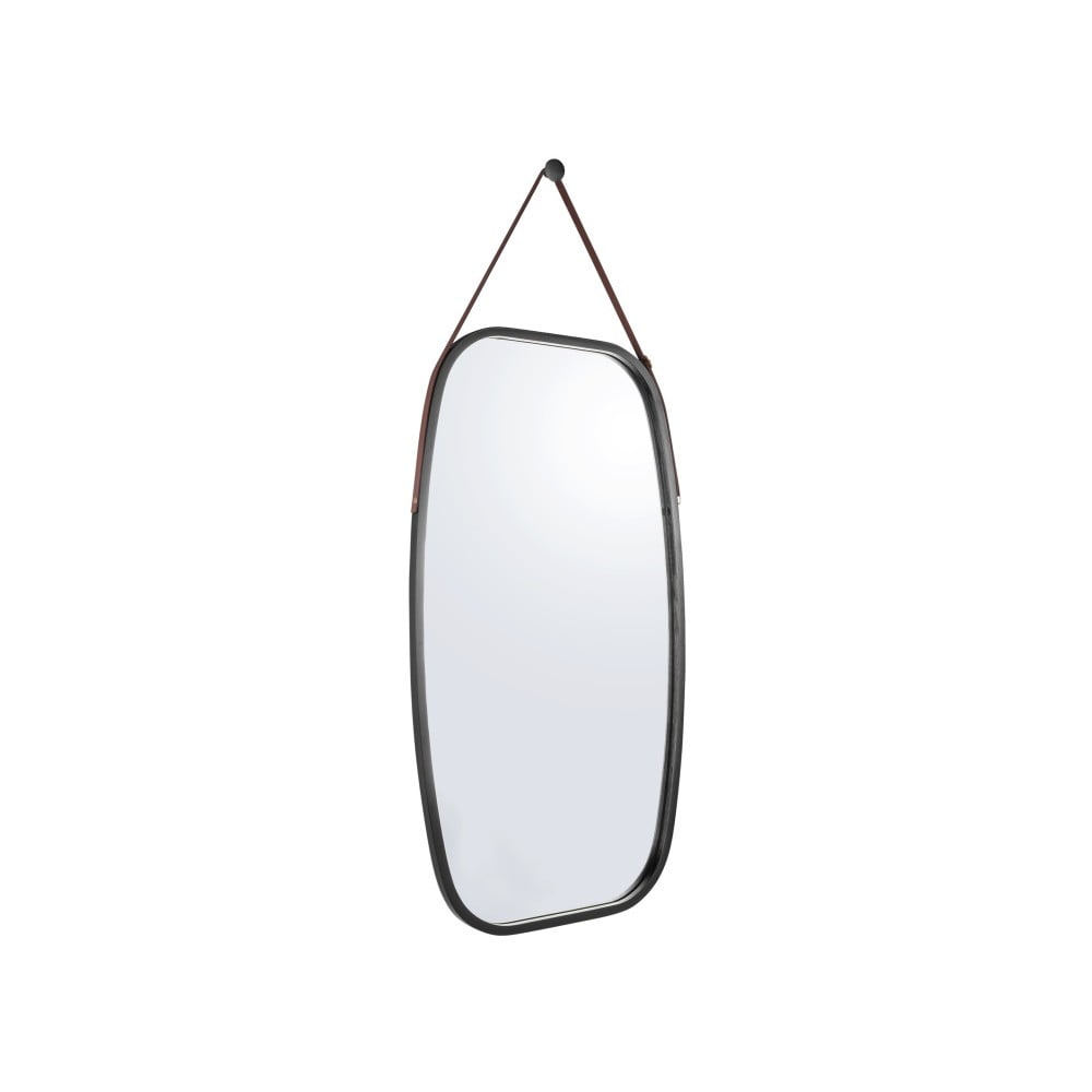 Nástenné zrkadlo v čiernom ráme PT LIVING Idylic dĺžka 74 cm