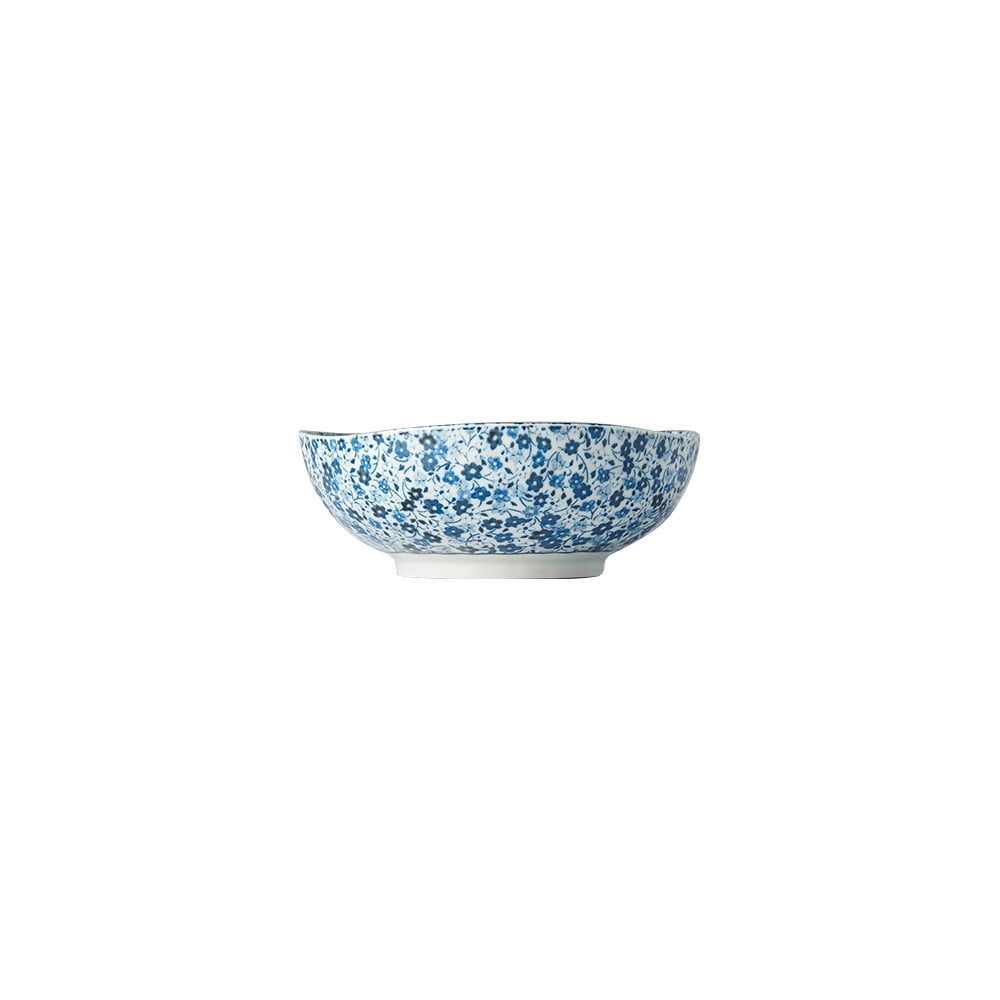 Modro-biela keramická miska Mij Daisy ø 17 cm