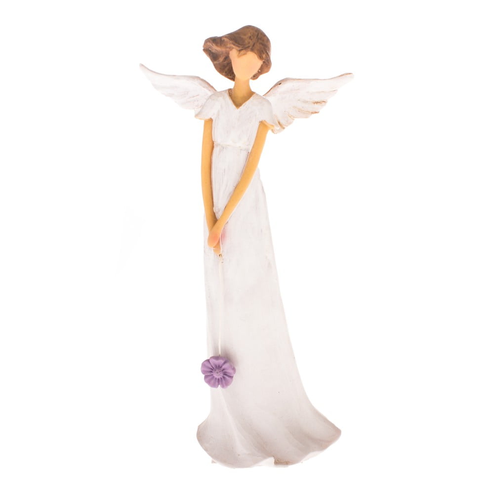 Dekoratívna soška Dakls Angel with a Bouquet výška 20 cm