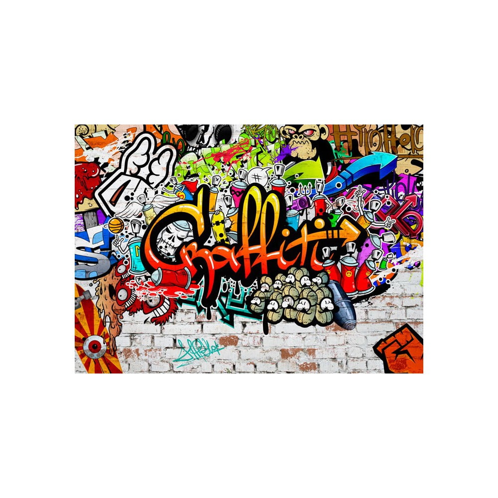 Veľkoformátová tapeta Bimago Colourful Graffiti 300 × 210 cm