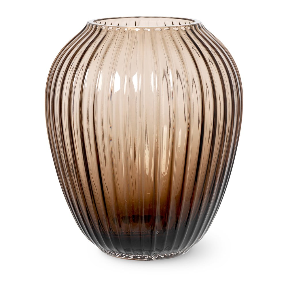 Hnedá sklenená váza Kähler Design Hammershøi výška 185 cm