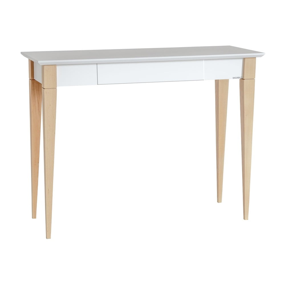Biely pracovný stôl Ragaba Mimo šírka 105 cm