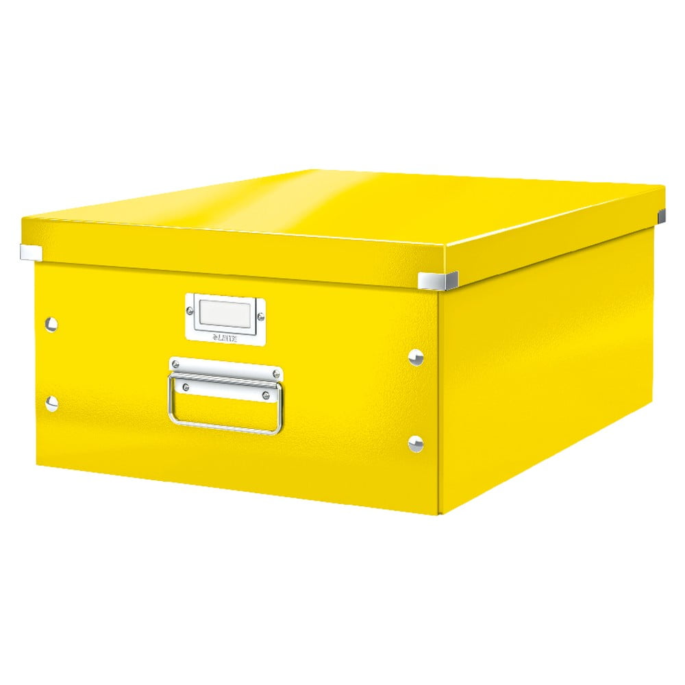 Žltá úložná škatuľa Leitz Universal dĺžka 48 cm