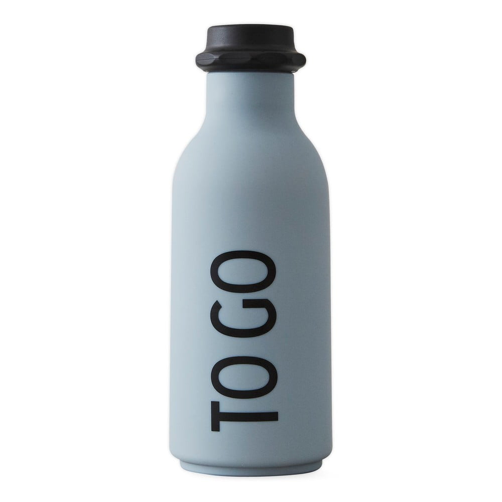 Modrá fľaša na vodu Design Letters To Go 500 ml