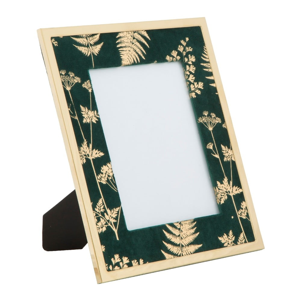 Zeleno-zlatý stolový fotorámik Mauro Ferretti Glam 15 × 20 cm