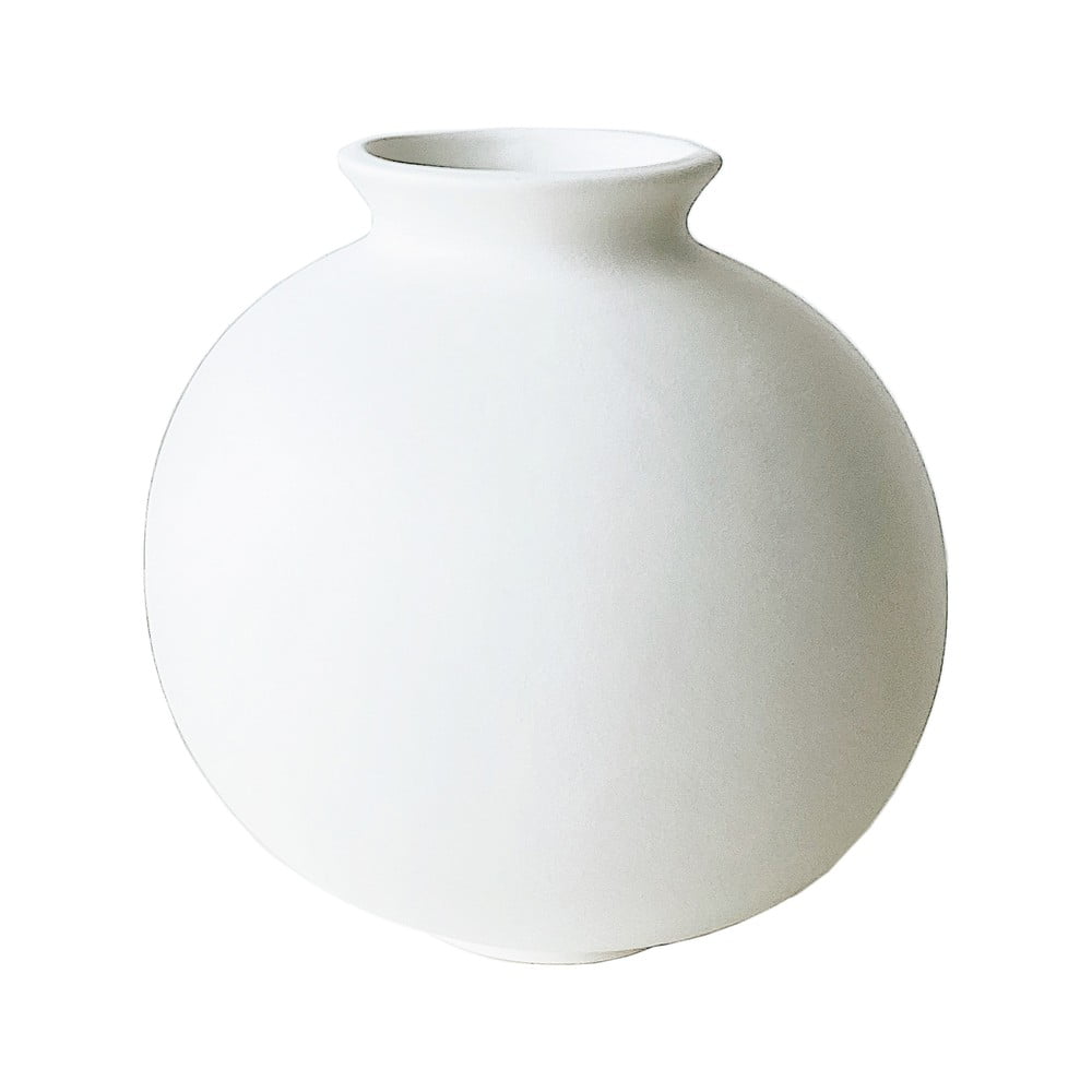 Biela keramická váza Rulina Toppy