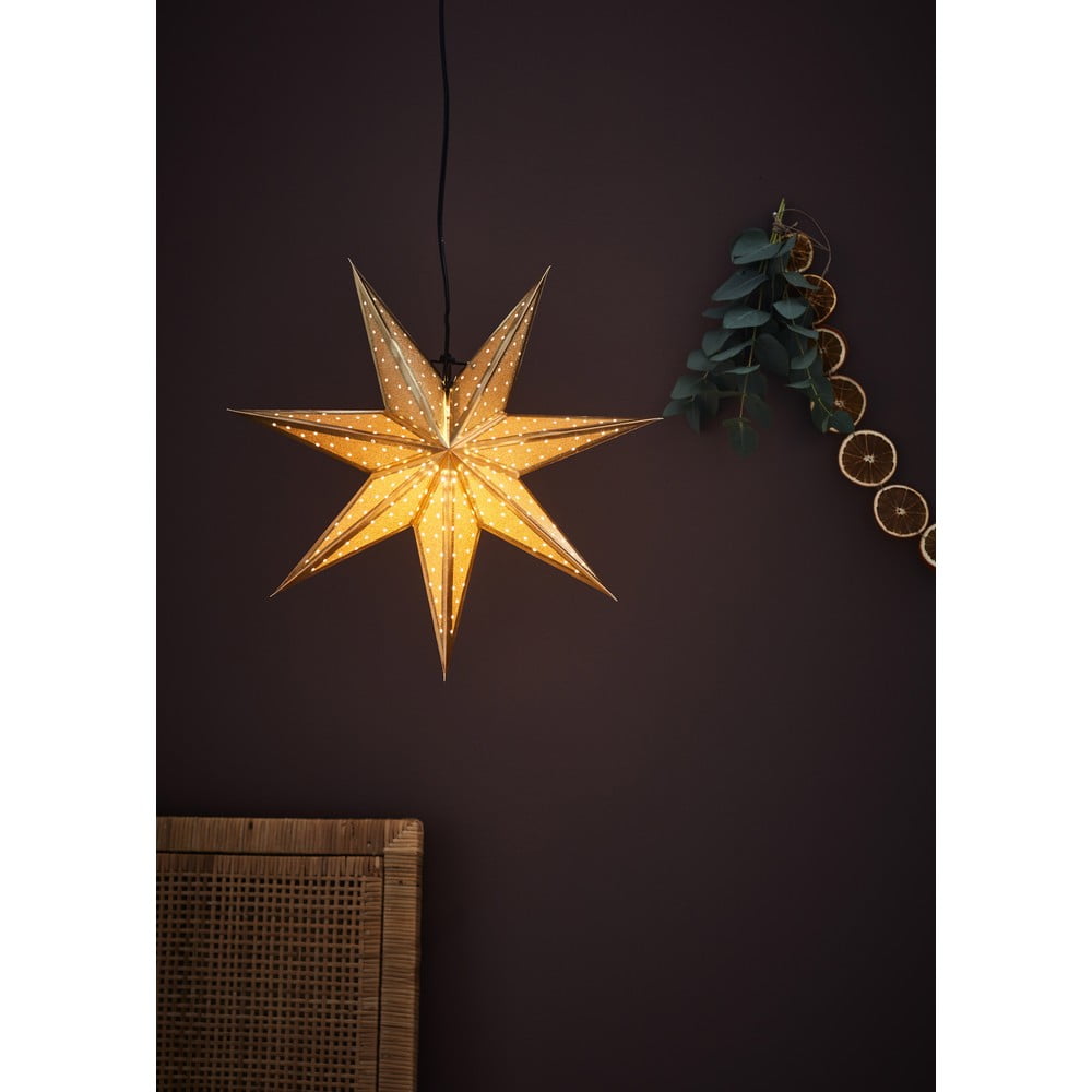 Vianočná závesná dekorácia v zlatej farbe Markslöjd Glitter dĺžka 45 cm