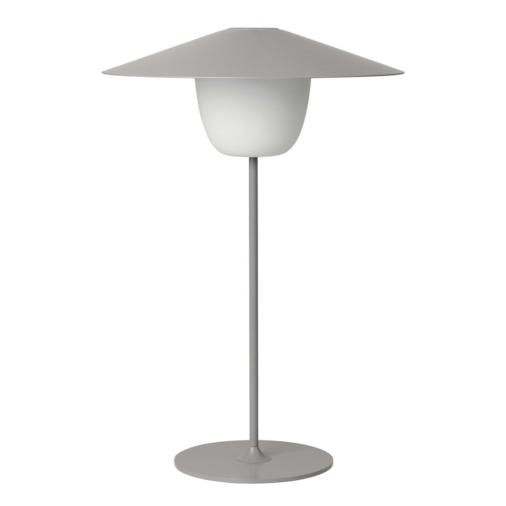 Svetlosivá stredná LED lampa Blomus Ani Lamp