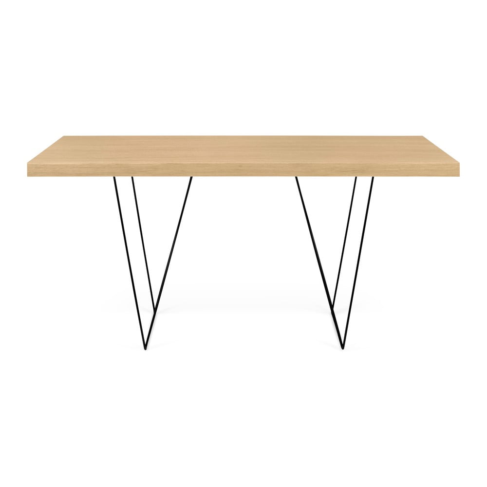 Stôl s čiernymi nohami TemaHome Multi 160 × 90 cm
