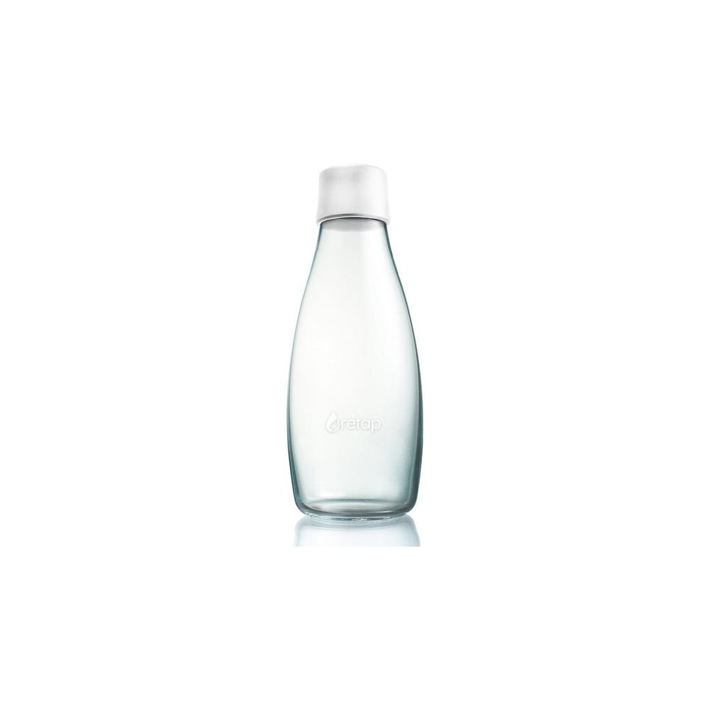 Mliečnobiela sklenená fľaša ReTap s doživotnou zárukou 500 ml