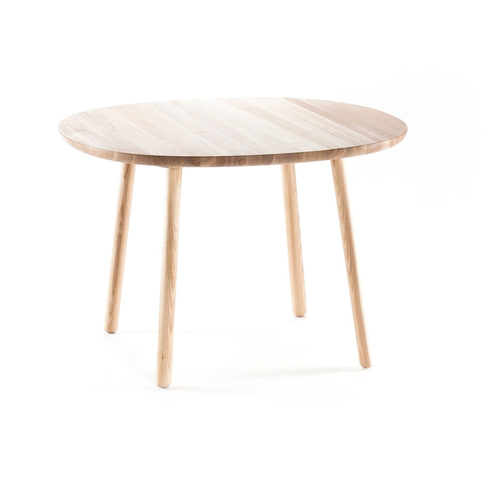 Prírodný jedálenský stôl z masívu EMKO Naïve ⌀ 110 cm