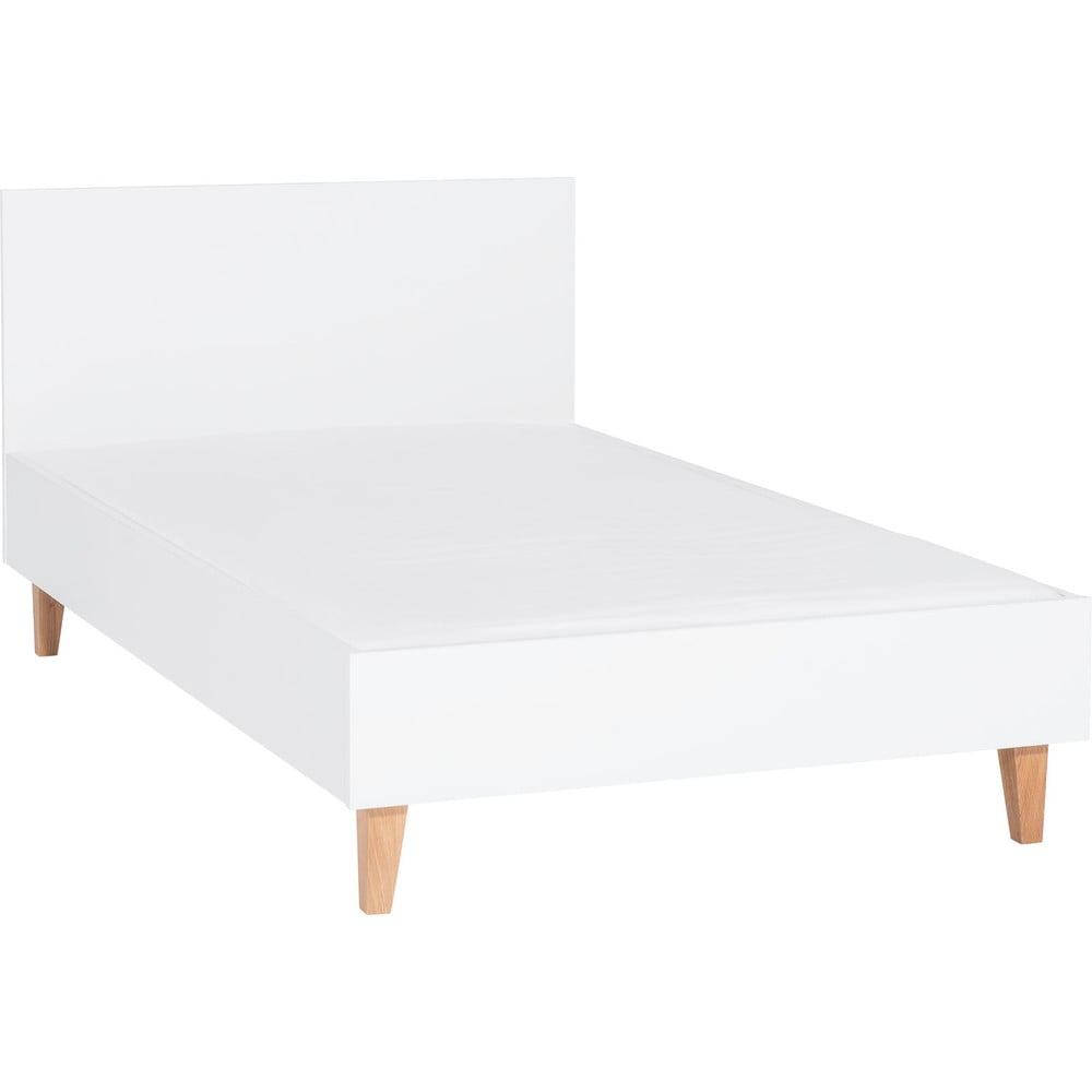 Biela jednolôžková posteľ Vox Concept 120 × 200 cm
