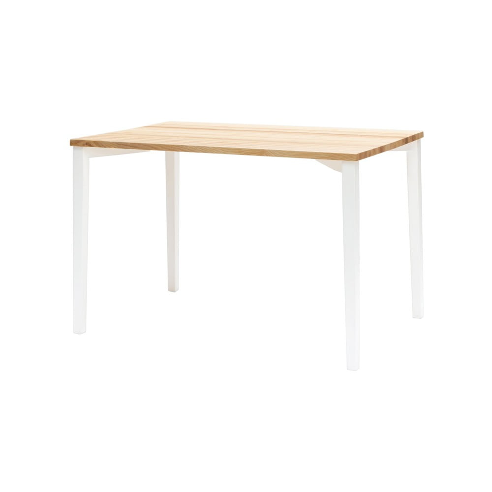 Biely jedálenský stôl Ragaba TRIVENTI 80 × 120 cm