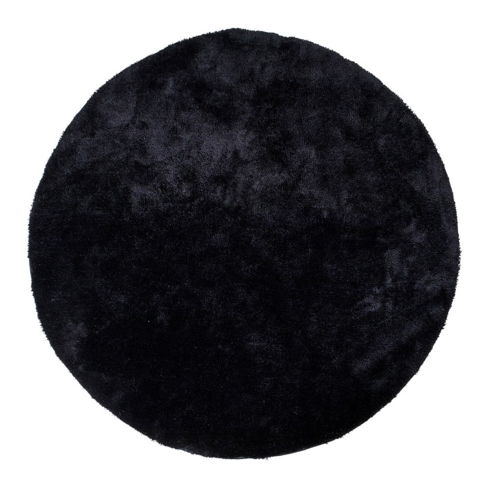 Čierny okrúhly koberec House Nordic Florida ø 120 cm