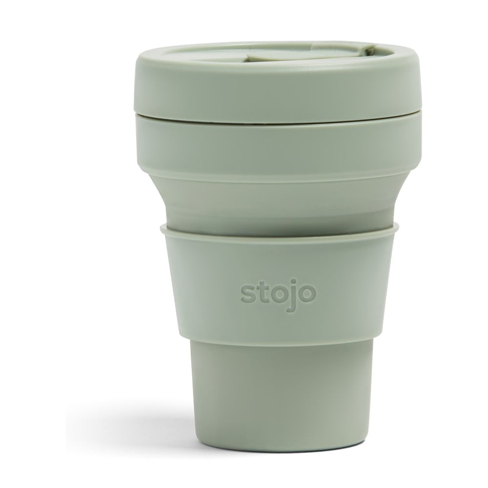 Zelený skladací hrnček Stojo Pocket Cup Sage 355 ml