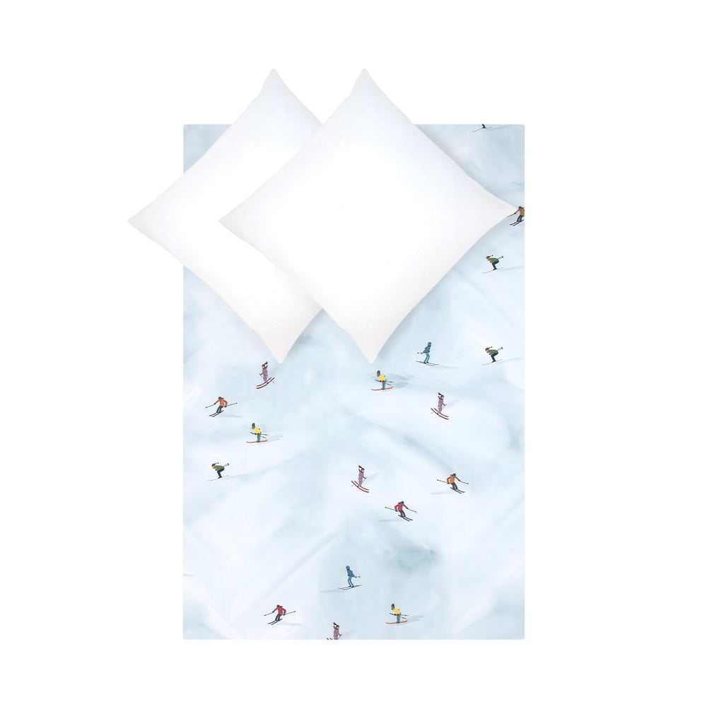 Obliečky na dvojlôžko z bavlneného perkálu Westwing Collection Kery Till Ski 200 x 200 cm