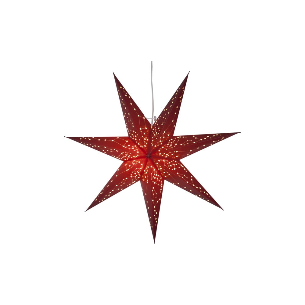 Červená svietiaca hviezda Star Trading Paperstar Galaxy ø 60 cm