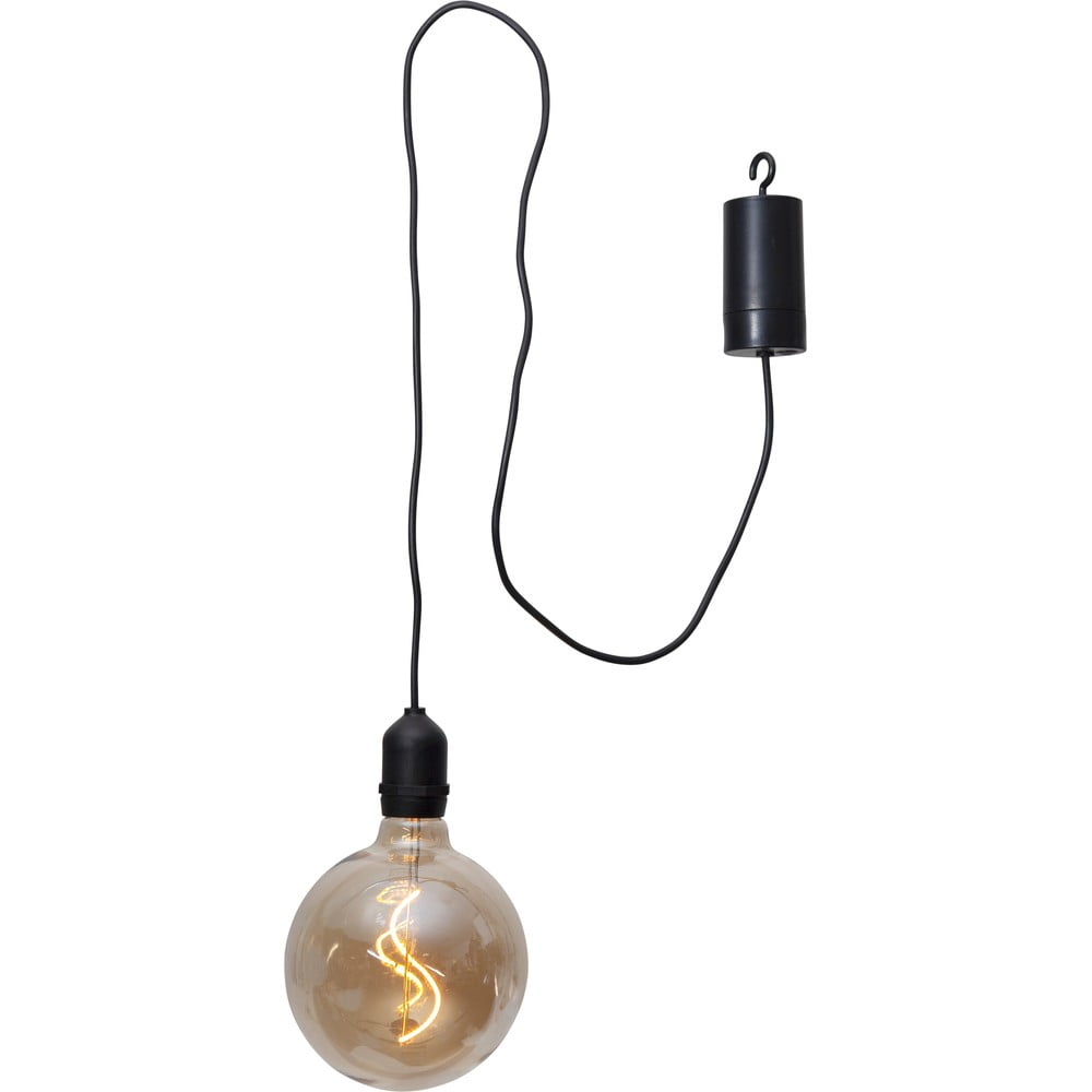Hnedá vonkajšia svetelná LED dekorácia Star Trading Glassball dĺžka 1 m