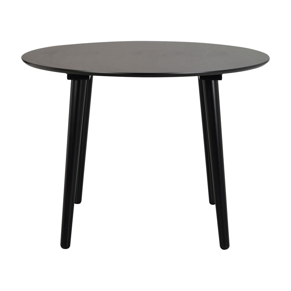 Čierny jedálenský stôl Rowico Lotta ø 106 cm