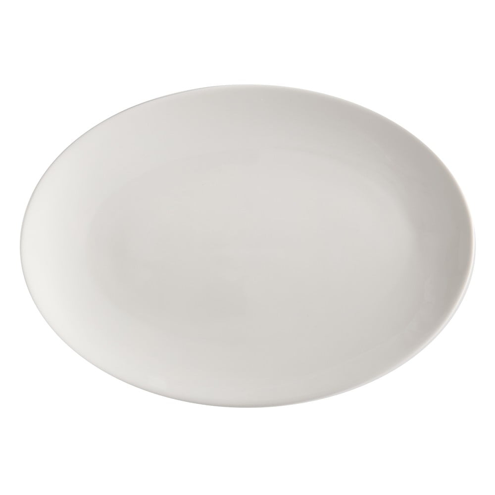 Biely porcelánový tanier Maxwell  Williams Basic 35 x 25 cm