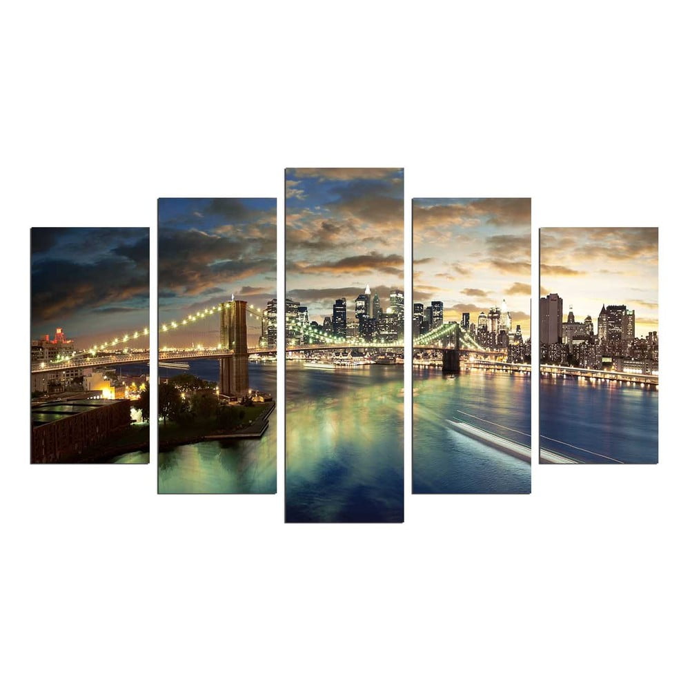 Viacdielny obraz Bridge NYC 110 × 60 cm