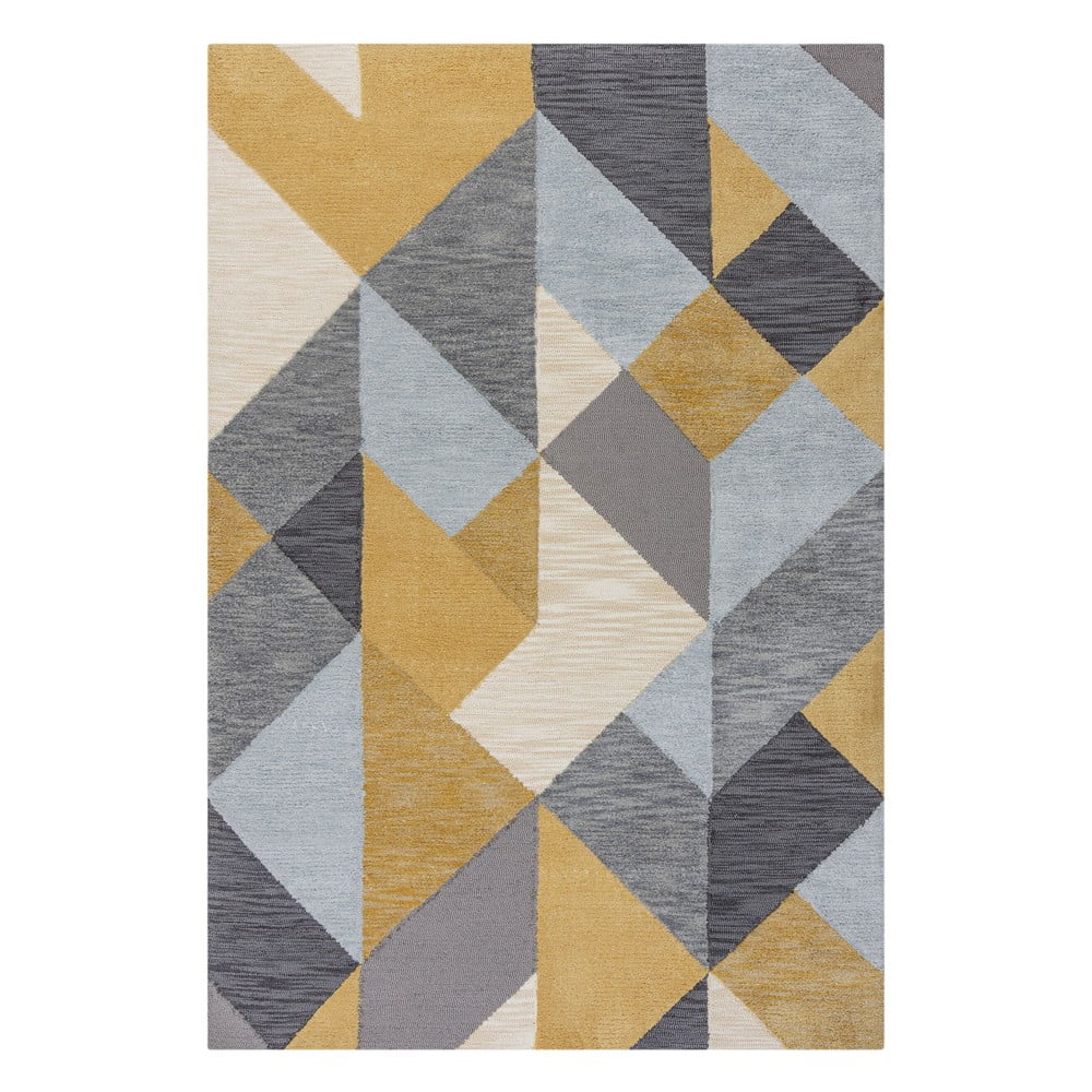Sivo-žltý koberec Flair Rugs Icon 160 x 230 cm