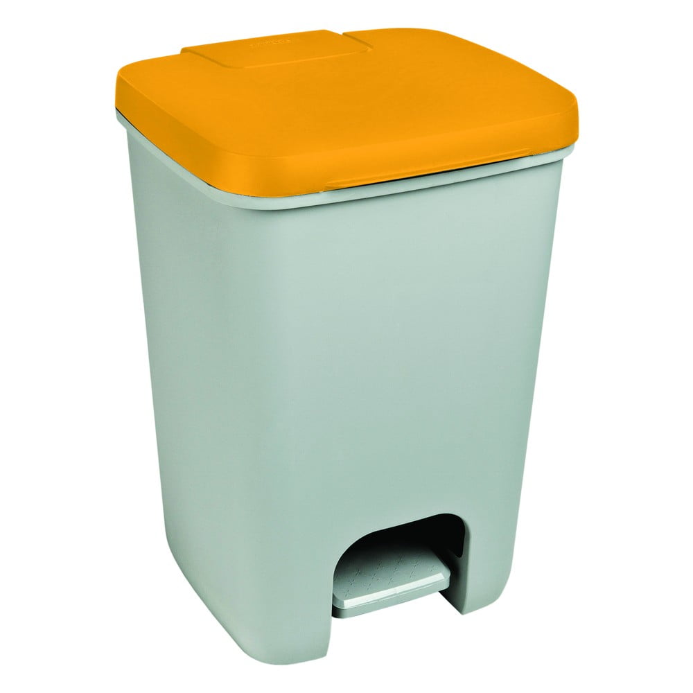 Sivo-oranžový odpadkový kôš Curver Essentials 20 l