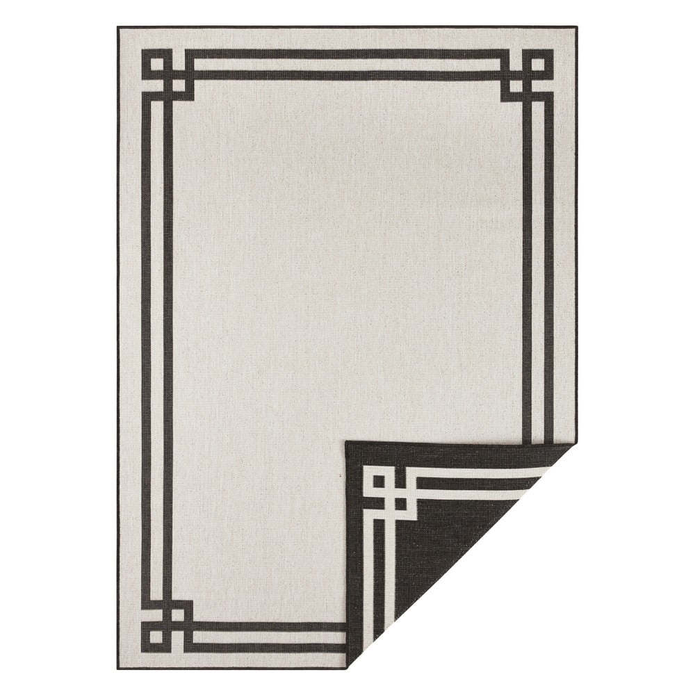 Čierno-krémový vonkajší koberec NORTHRUGS Manito 200 x 290 cm