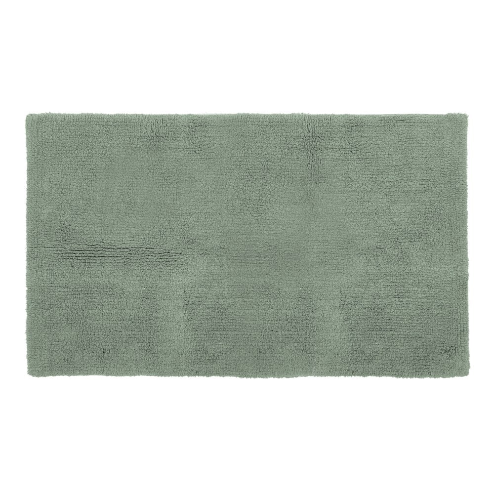Zelená bavlnená kúpeľňová predložka Tiseco Home Studio Luca 60 x 100 cm