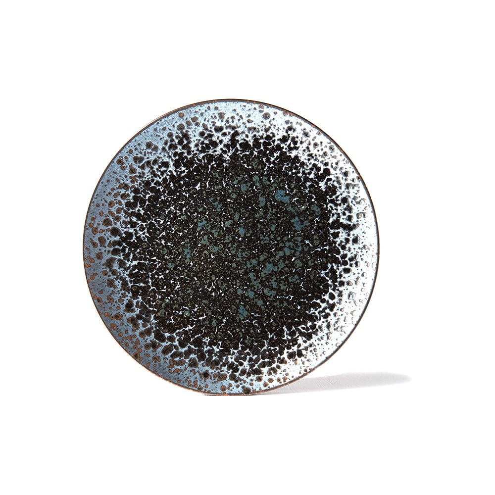Čierno-sivý keramický tanier Mij Pearl ø 29 cm