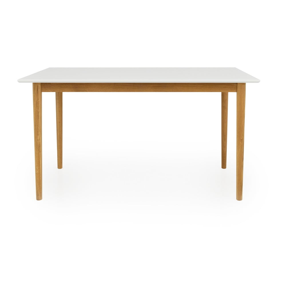 Biely jedálenský stôl Tenzo Svea 140 x 80 cm