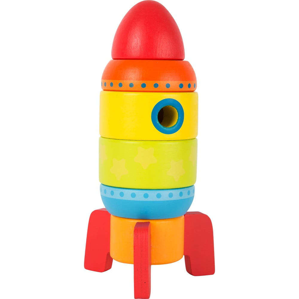 Detská drevená skladacia hra Legler Rocket