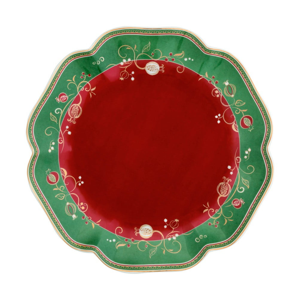 Servírovací tanier s vianočným motívom Brandani Tempo di Festa ⌀ 31 cm